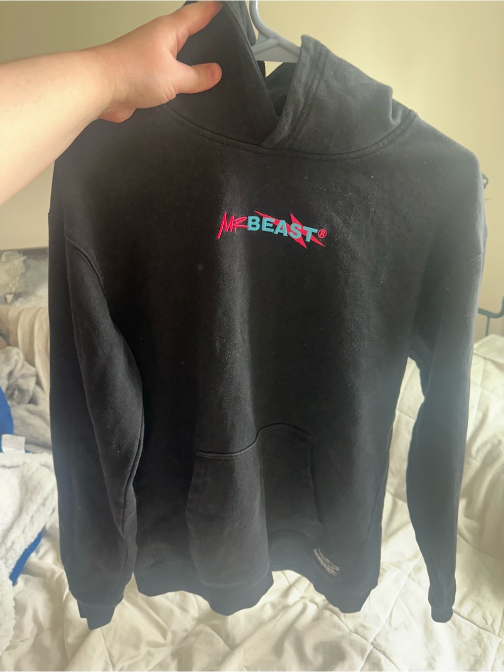 MrBeast Kids' Black Logo Hoodie